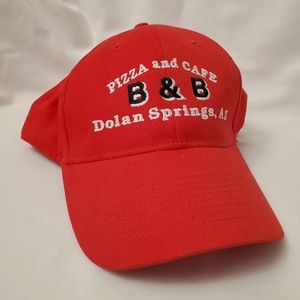 Pizza and Cafe B&B Dolan Springs, AZ embroidered Red Cap